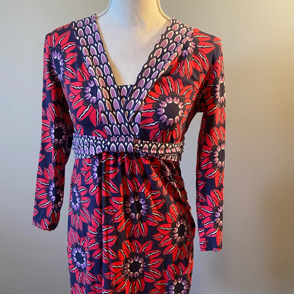 Boden Retro 70s Inspired Floral Dress